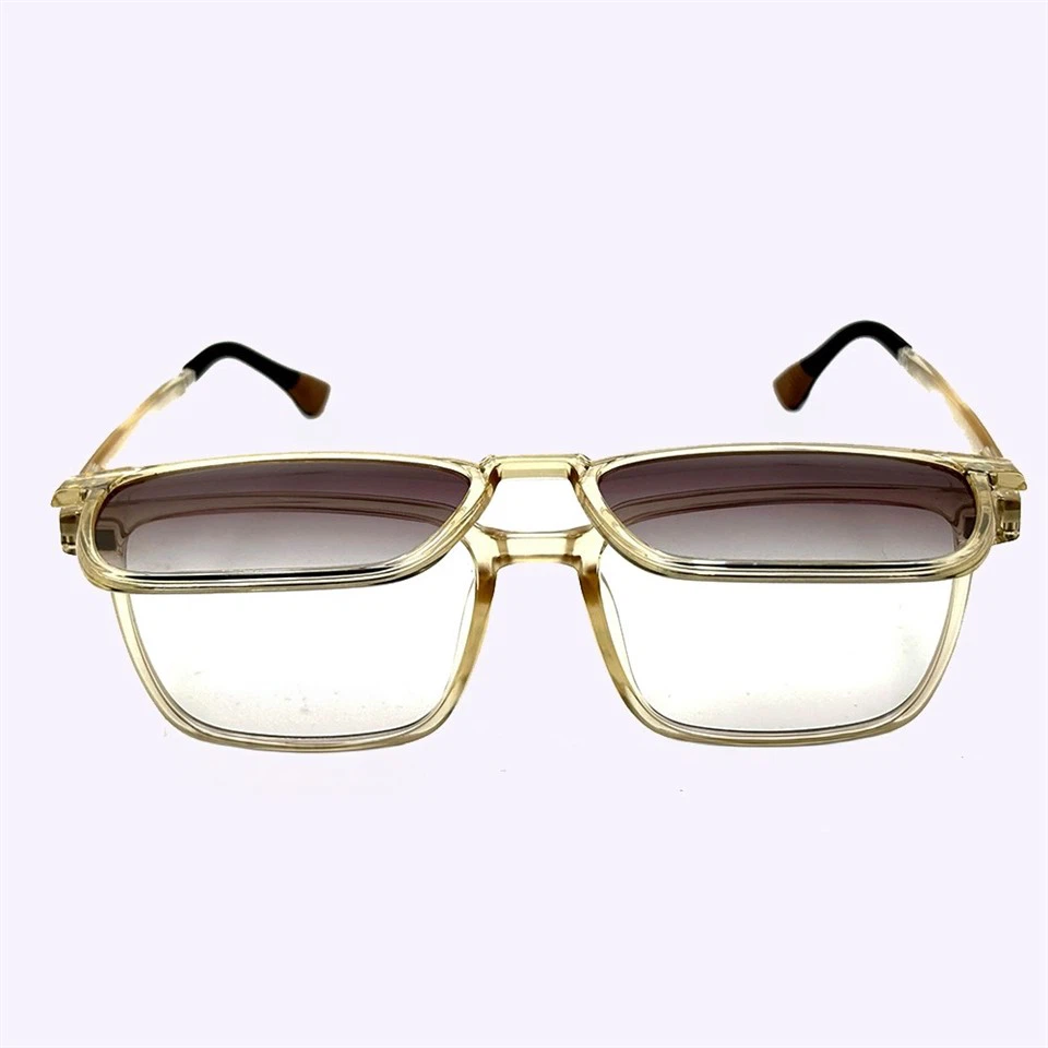 Glasses Frames With Magnetic Clip On Sunglasses